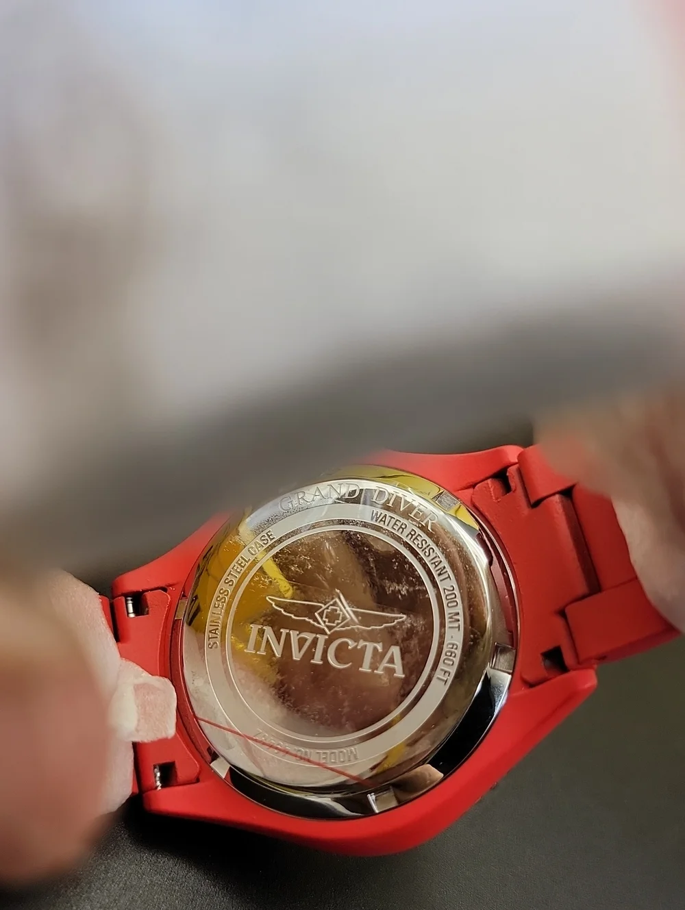 Invicta Grand Diver Playa Men's Watch - 46mm Aqua Hydro Plating Red Steel 49482